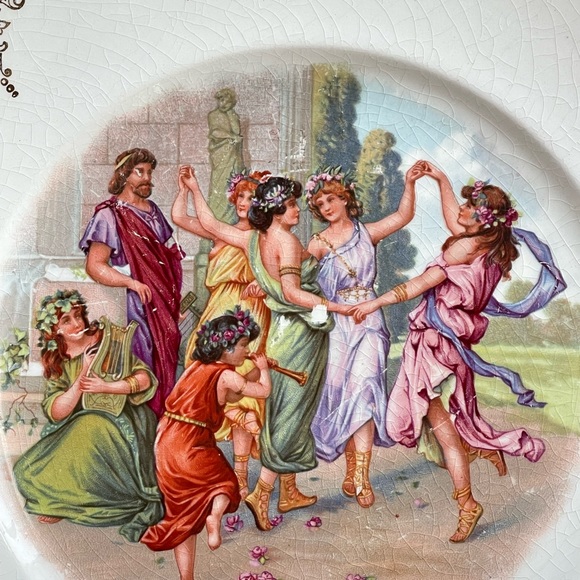 Antique Limoges plate w/hanger - Picture 2 of 12